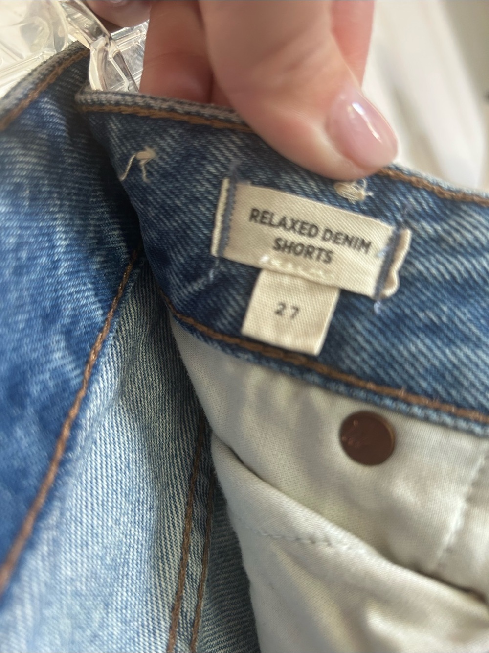 Madewell Relaxed Denim Shorts in
Homecrest Wash Distressed Women’s Size 27 NWOT - Picture 10 of 10